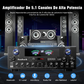 Amplificador de Audio Digital 3000W | Estereo para casa Bluetooth | Ideal para teatro en casa 5.1