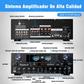Amplificador de Audio Digital 3000W | Estereo para casa Bluetooth | Ideal para teatro en casa 5.1