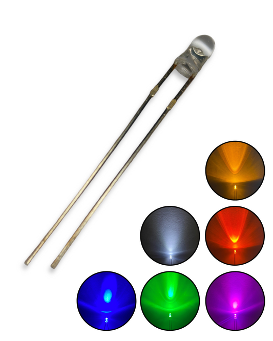 Diodo LED Ultrabrillante 3mm Diferentes Colores