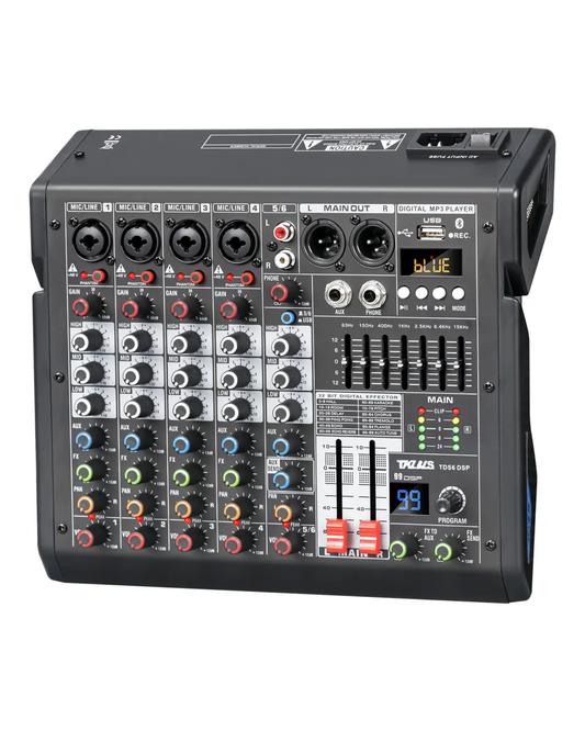 Mezcladora de Audio de 6 Canales 99DSP TKLBLS TDS6