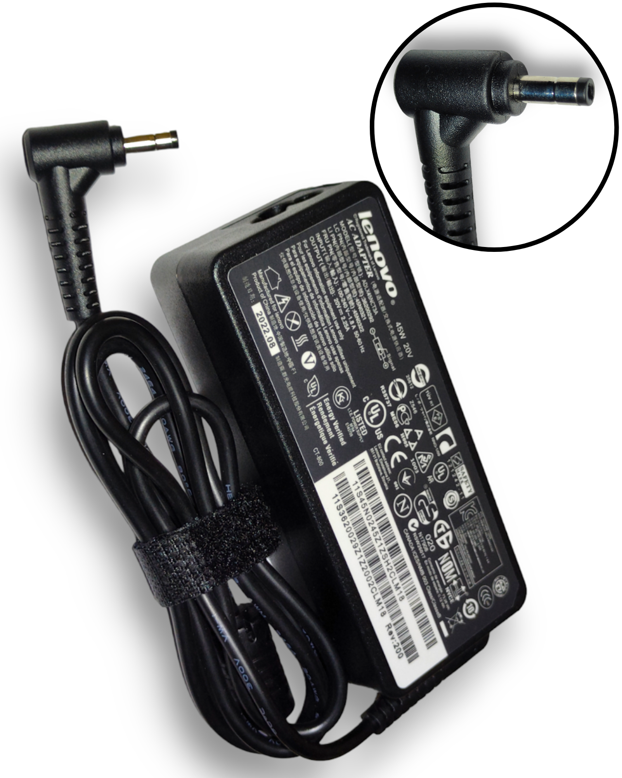 Cargador para Laptop Lenovo 20V 2.25A 1.7mm