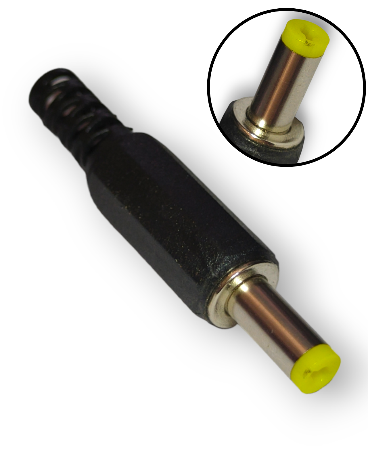 INV19 Plug Invertido 2.1mm Punta Amarilla 705-776