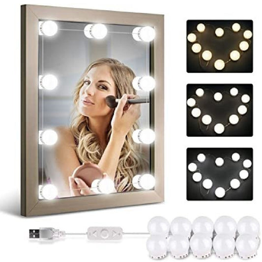 Luces para espejo tipo Hollywood 10 focos
