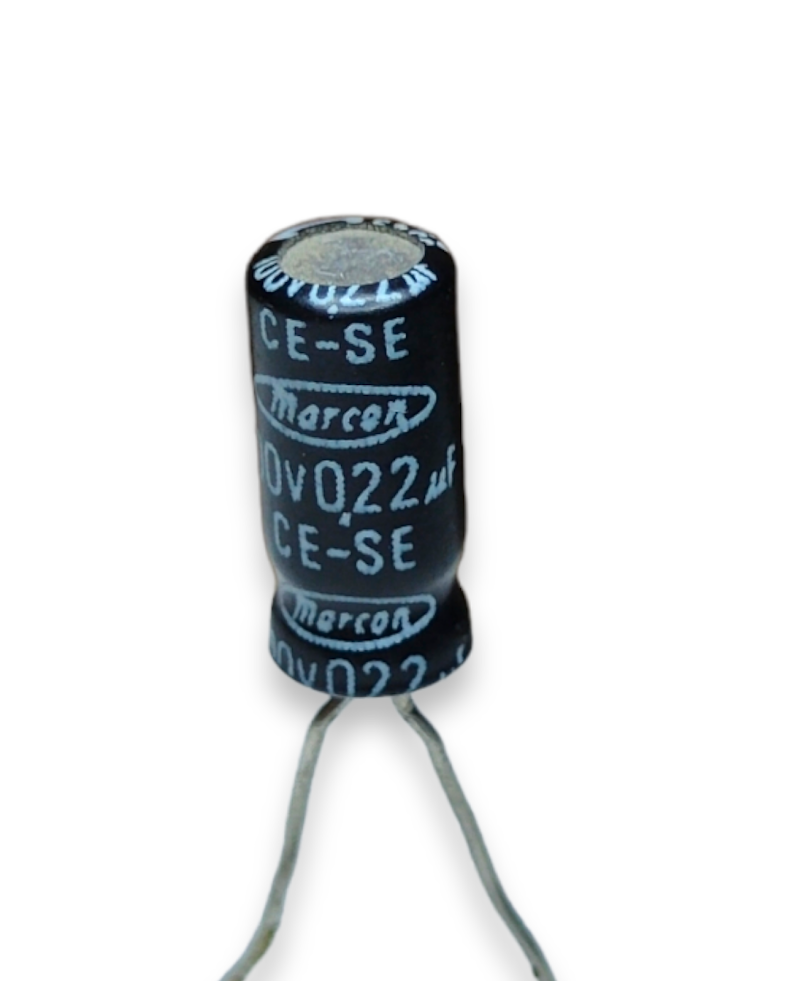 Capacitor electrolítico 0.22mf 50v