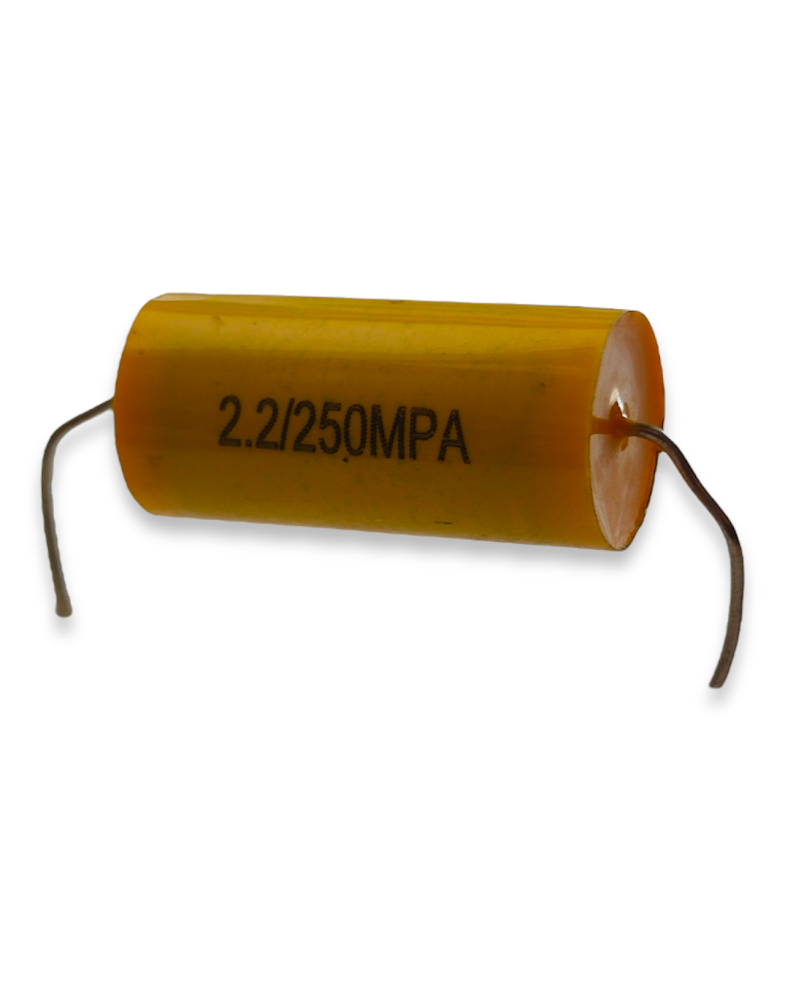 Capacitor de Poliéster Amarillo para Tweeters Diferentes Valores | Filtro para tweeter driver bala