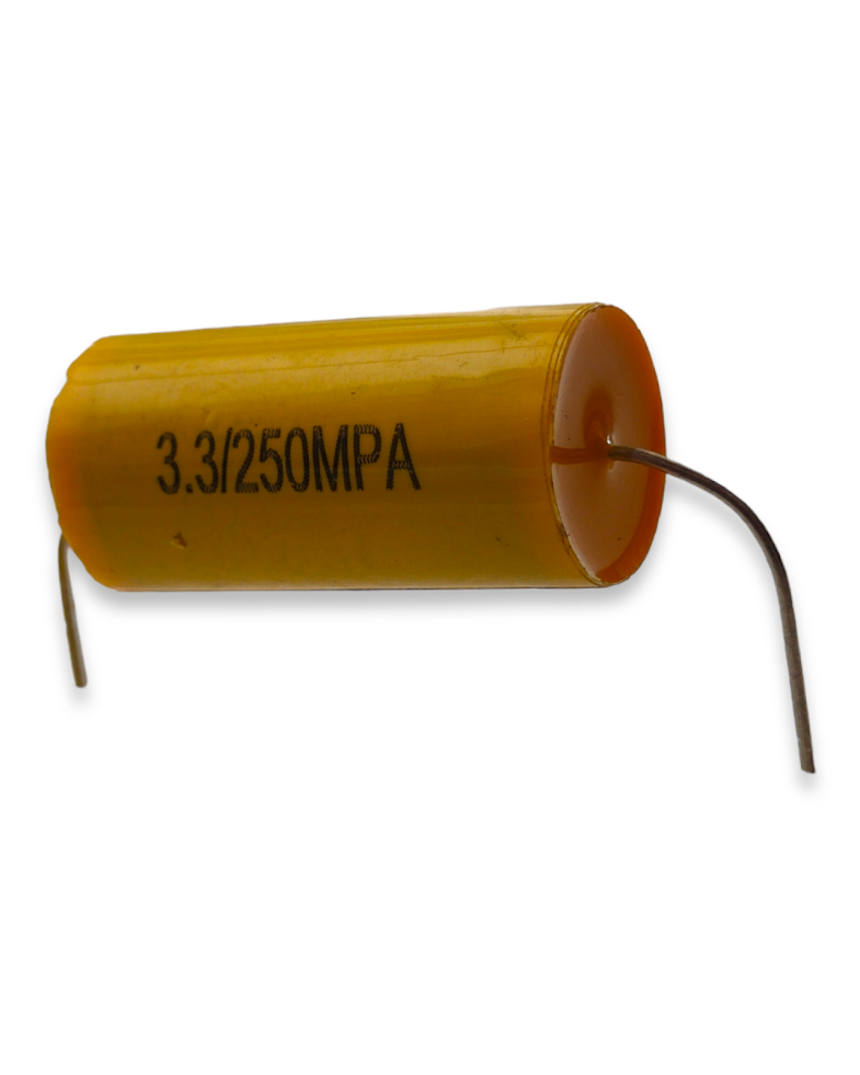 Capacitor de Poliéster Amarillo para Tweeters Diferentes Valores | Filtro para tweeter driver bala