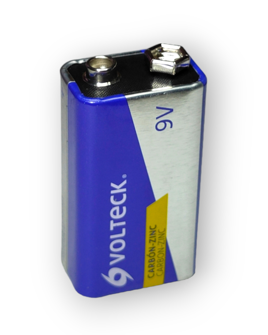 Batería Cuadrada 9V Zinc-Carbón Volteck 46312