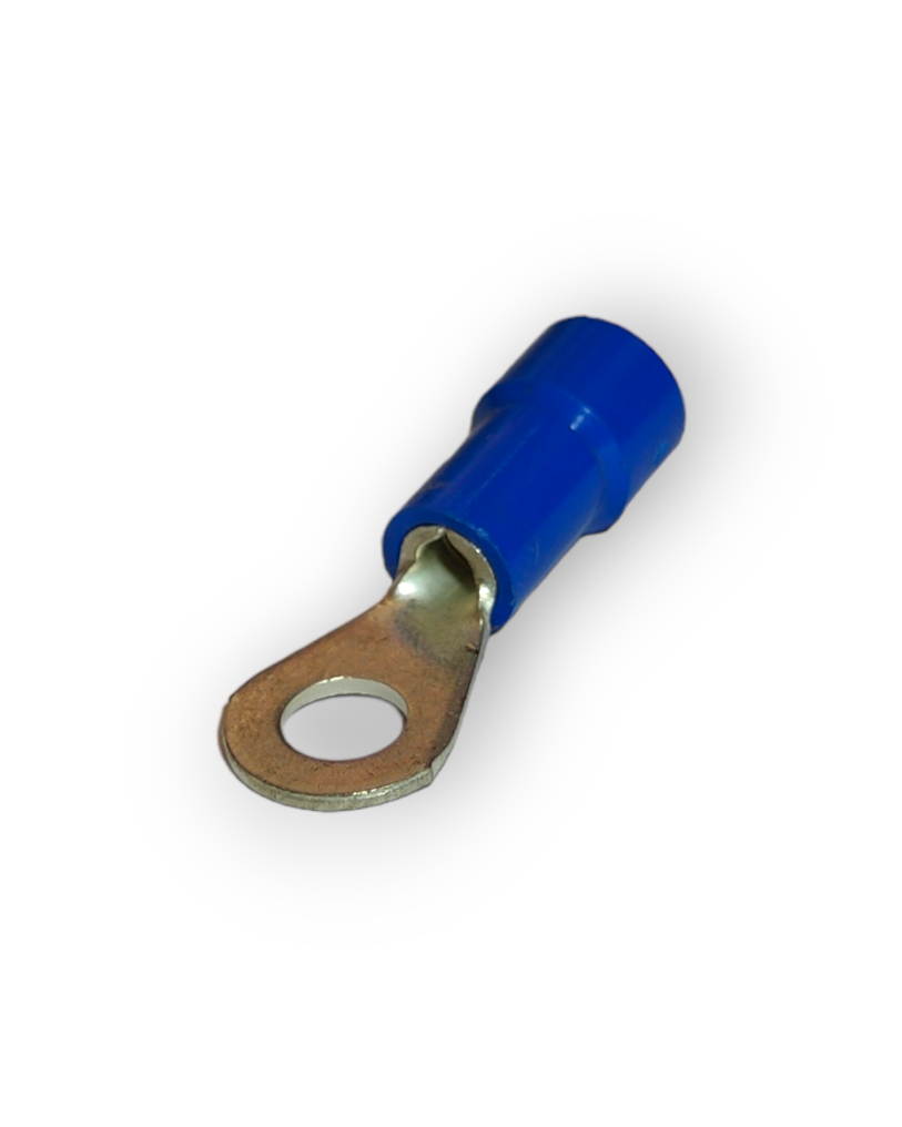 Terminal Zapata de Ojillo Medio Forro Azul Diferentes Medidas