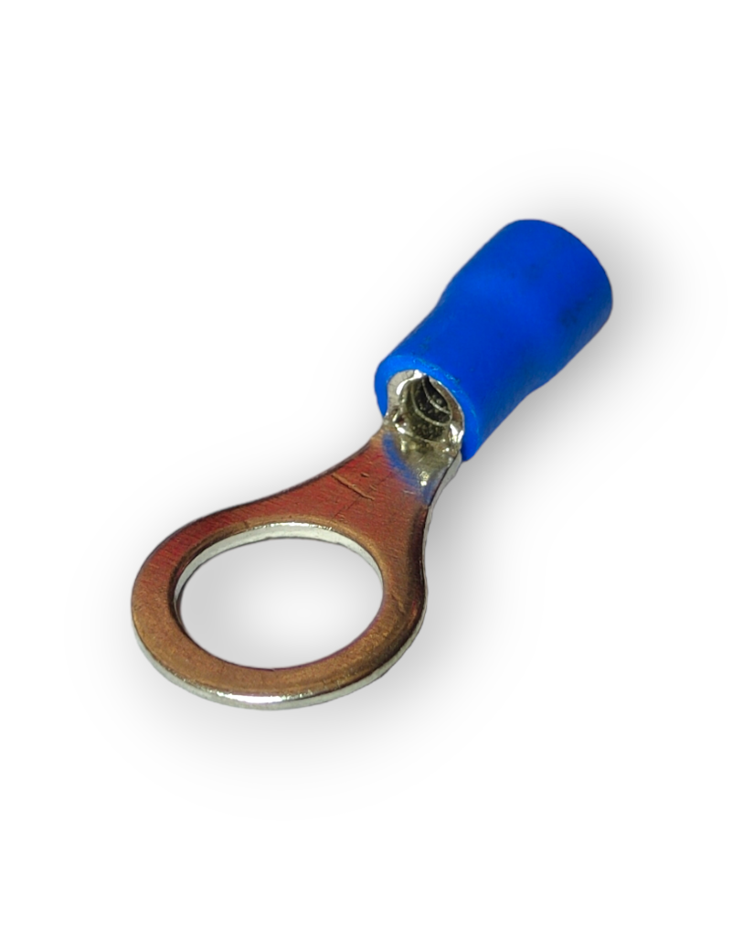 Terminal Zapata de Ojillo Medio Forro Azul Diferentes Medidas