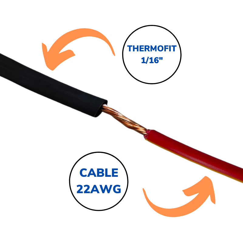 Tubo aislante termo contráctil thermofit diámetro 1/16" – Electronica Aragon