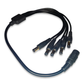 080-510 Pulpo de Alimentación 1 Jack 2.1mm a 5 Plugs 2.1mm