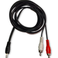 Cable de Audio Auxiliar 2 RCA a 3.5mm 1.8m Sencillo 081-123 CAB10