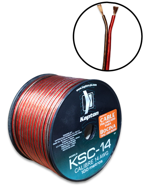 Cable Bicolor Bipolar #14 AWG KSC-14 | Cable para Bocina