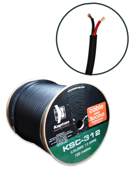 Cable de Uso Rudo 2X12 KSC-312 | Cable para Bocina de Uso Rudo calibre 12AWG