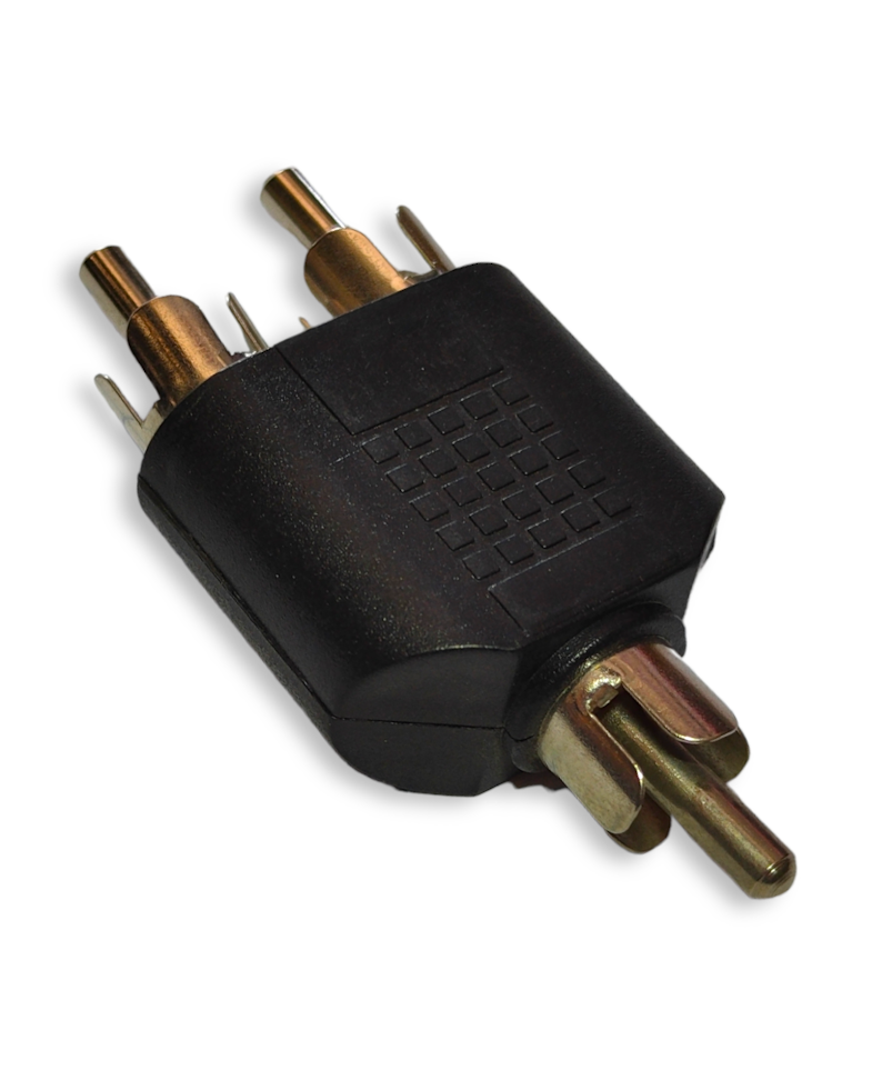 Adaptador "Y" 2 Plug RCA a 1 Plug RCA PLU083