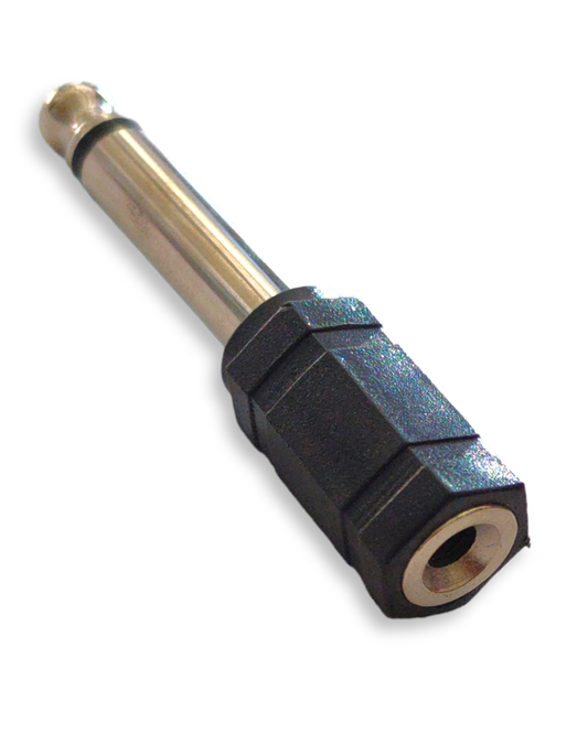 705-042 Adaptador Jack 3.5mm a Plug 6.3mm Monoaural de plástico PLU023