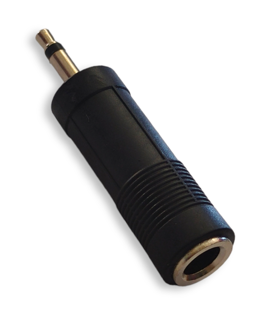 Adaptador Jack 6.3mm a Plug 3.5mm Monoaural