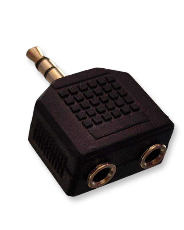 705-106 Adaptador "Y" 2 Jack 3.5mm a 1 Plug 3.5mm Estéreo PLU058