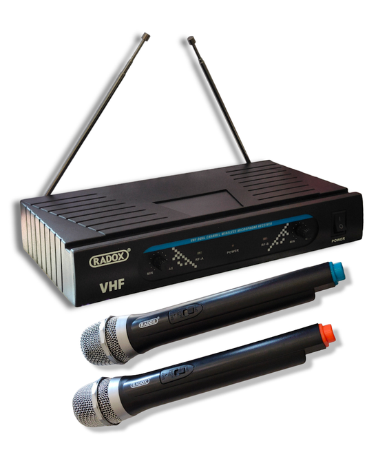 490-476 Sistema de 2 Micrófonos inalámbricos Radox